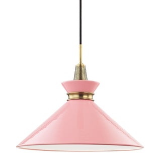 Buy aged-brass-pink Kiki Outdoor (Damp) Pendant by Mitzi