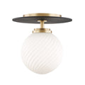 Ellis Outdoor (Damp) Semi-Flush Mount Ceiling Light by Mitzi