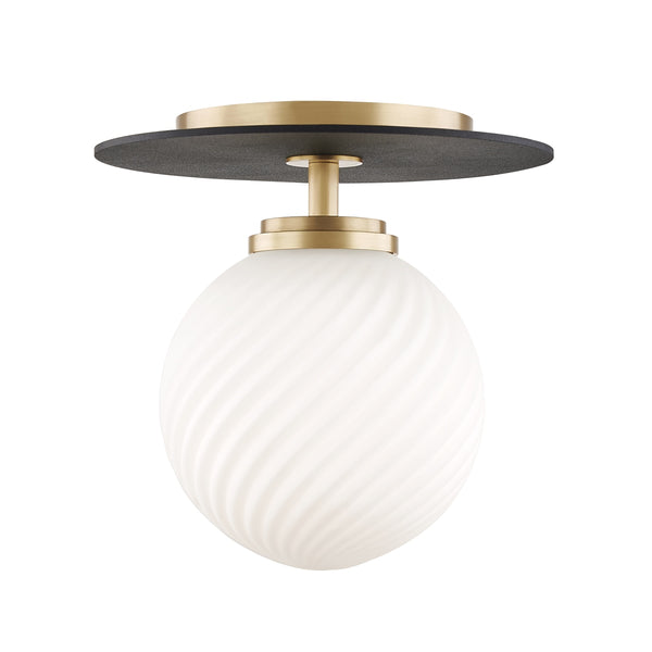 Ellis Outdoor (Damp) Semi Flush Mount Ceiling Light by Mitzi