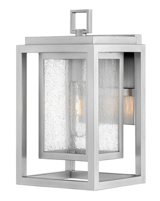 Buy satin-nickel-with-clear-seedy-glass Republic Outdoor (Wet) Wall Lantern by Hinkley