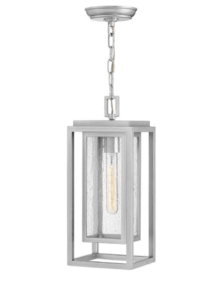 Buy satin-nickel-with-clear-seedy-glass Republic Outdoor (Damp) Lantern by Hinkley