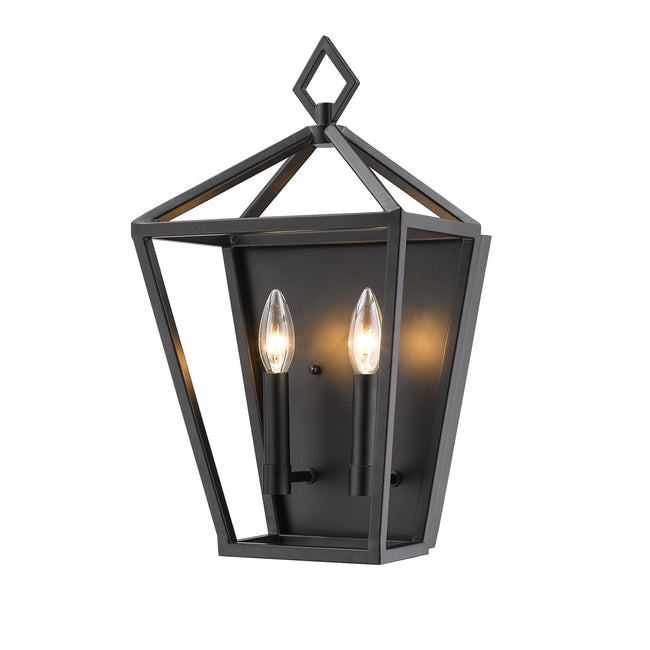 Sconce by Millennium - 2 Light (10.00"W x 17.50"H), Matte Black, N/A [Millennium-2572-MB|MAIN]