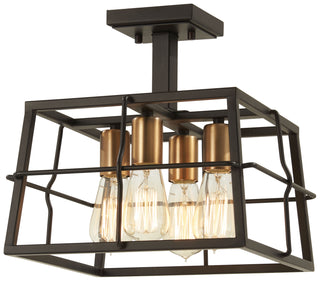 Keely Calle Outdoor (Damp) Semi Flush Mount Light by Minka-Lavery