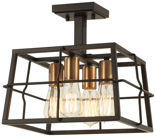 Keely Calle Outdoor (Damp) Semi Flush Mount Light by Minka-Lavery