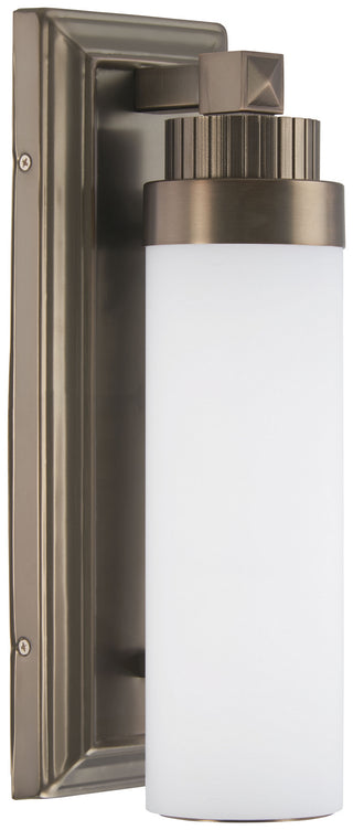 Buy harvard-court-bronze-with-etched-white-glass-and-white-shade Outdoor (Damp) Sconce by Minka-Lavery