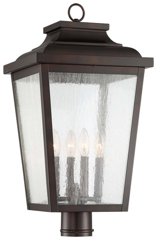 Buy chelesa-bronze-with-clear-seeded-glass Irvington Manor Outdoor (Wet) Post Lantern by Minka-Lavery
