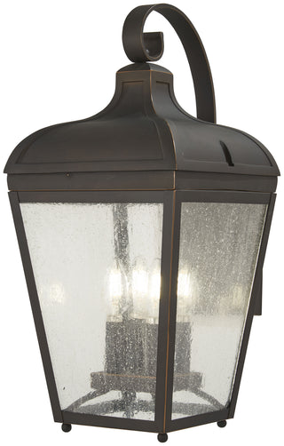 Buy oil-rubbed-bronze-w-gold-highlights-with-clear-seedy-glass Marquee Outdoor (Wet) Wall Lantern by Minka-Lavery