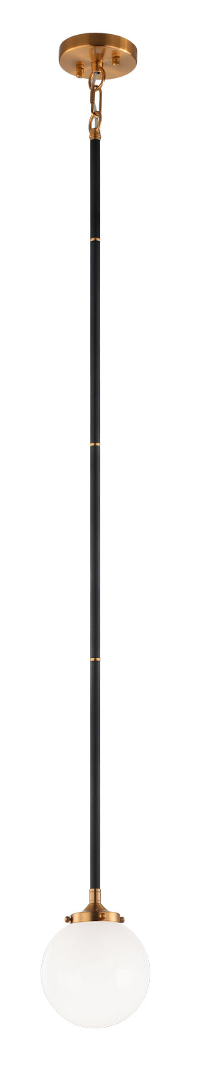 Buy aged-gold-brass-and-white-shade Particles Pendant by Matteo Lighting