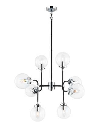 Buy black-chrome Particles Chandelier by Matteo Lighting