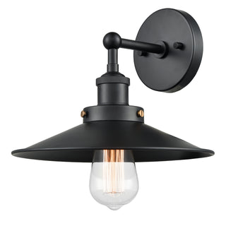 Buy black-with-black-glass-and-metal-shade Bulstrode&#39;S Workshop Outdoor (Damp) Sconce by Matteo Lighting