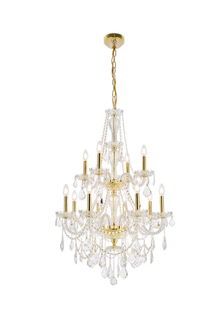 Buy gold Giselle Chandelier by Elegant Lighting