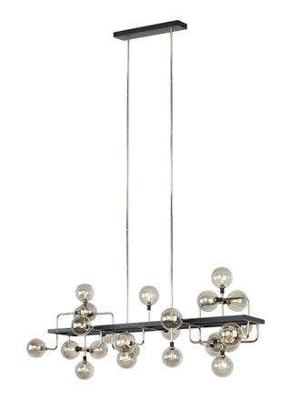 Buy with-round-glass-globes-glass-and-smoke-shade Viaggio Outdoor (Damp) Chandelier by Visual Comfort Modern