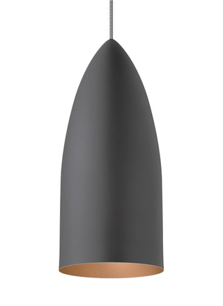 Buy with-rubberized-gray-copper-glass Signal Outdoor (Damp) Pendant by Visual Comfort Modern