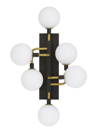 Buy with-glass-globes-glass-and-white-shade Viaggio Outdoor (Damp) Sconce by Visual Comfort Modern