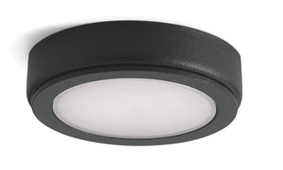 Buy textured-black-with-frosted-polycarbonate-glass D Series V Led Disc Outdoor (Damp) Undercabinet Light by Kichler