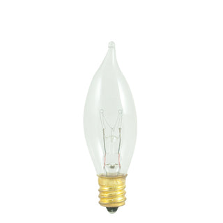 Flame Tip 10 Watt E12 CA7 130V Incandescent 2700k Light Bulb by Bulbrite