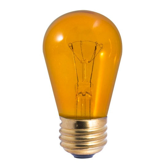 Light Bulb from the Indicator, Collection in Transparent Amber Finish by Bulbrite