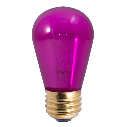 Light Bulb from the Indicator, Collection in Transparent Purple Finish by Bulbrite