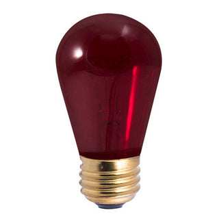 Light Bulb from the Indicator, Collection in Transparent Red Finish by Bulbrite
