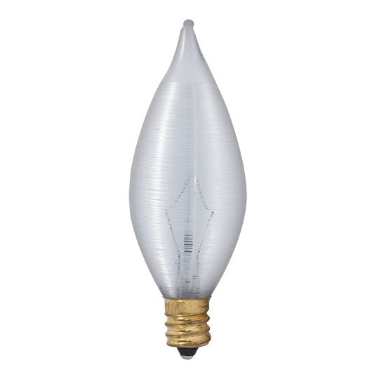 Flame Tip 25 Watt E12 Candelabra C11 130V Incandescent Light Bulb by Bulbrite