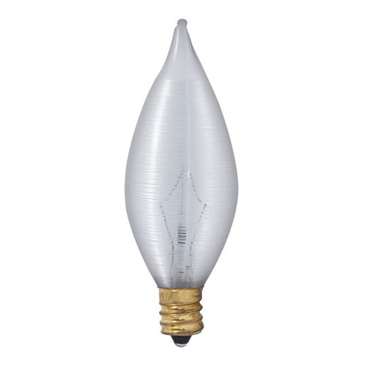 Flame Tip 25 Watt E12 Candelabra C11 130V Incandescent Light Bulb by Bulbrite