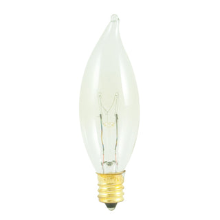 Flame Tip 25 Watt E12 CA8 120.00V Incandescent 2700k Light Bulb by Bulbrite