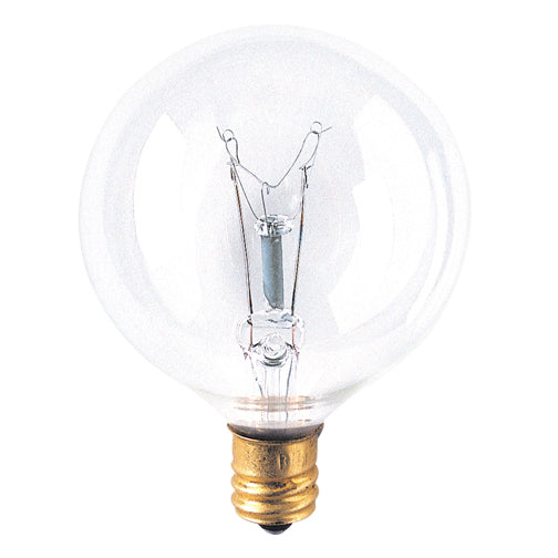 25 Watt E12 G16.5 130V Incandescent 2700k Light Bulb by Bulbrite