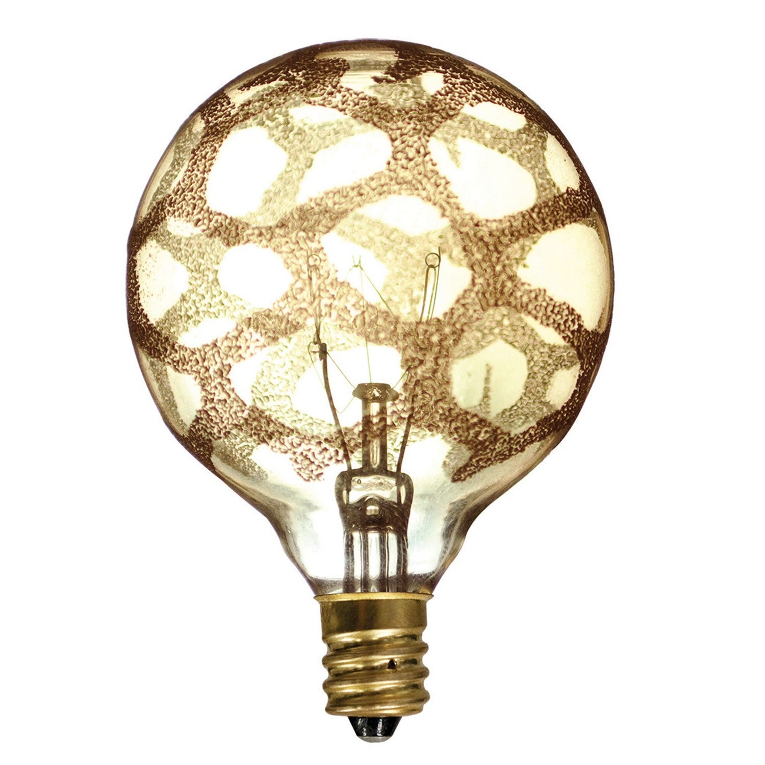 Light Bulb from the Crystal Collection in Amber Marble Finish by Bulbrite