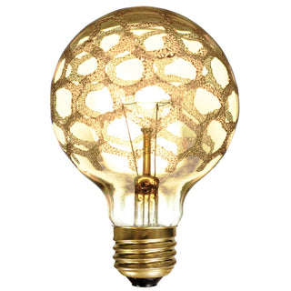 Buy amber-marble-and-amber-brown-shade Globe 40 Watt E26 G25 120.00V Incandescent Light Bulb by Bulbrite