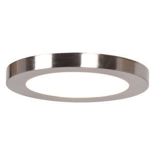 Buy brushed-steel Disc Outdoor (Damp) Flush Mount Ceiling Light by Access