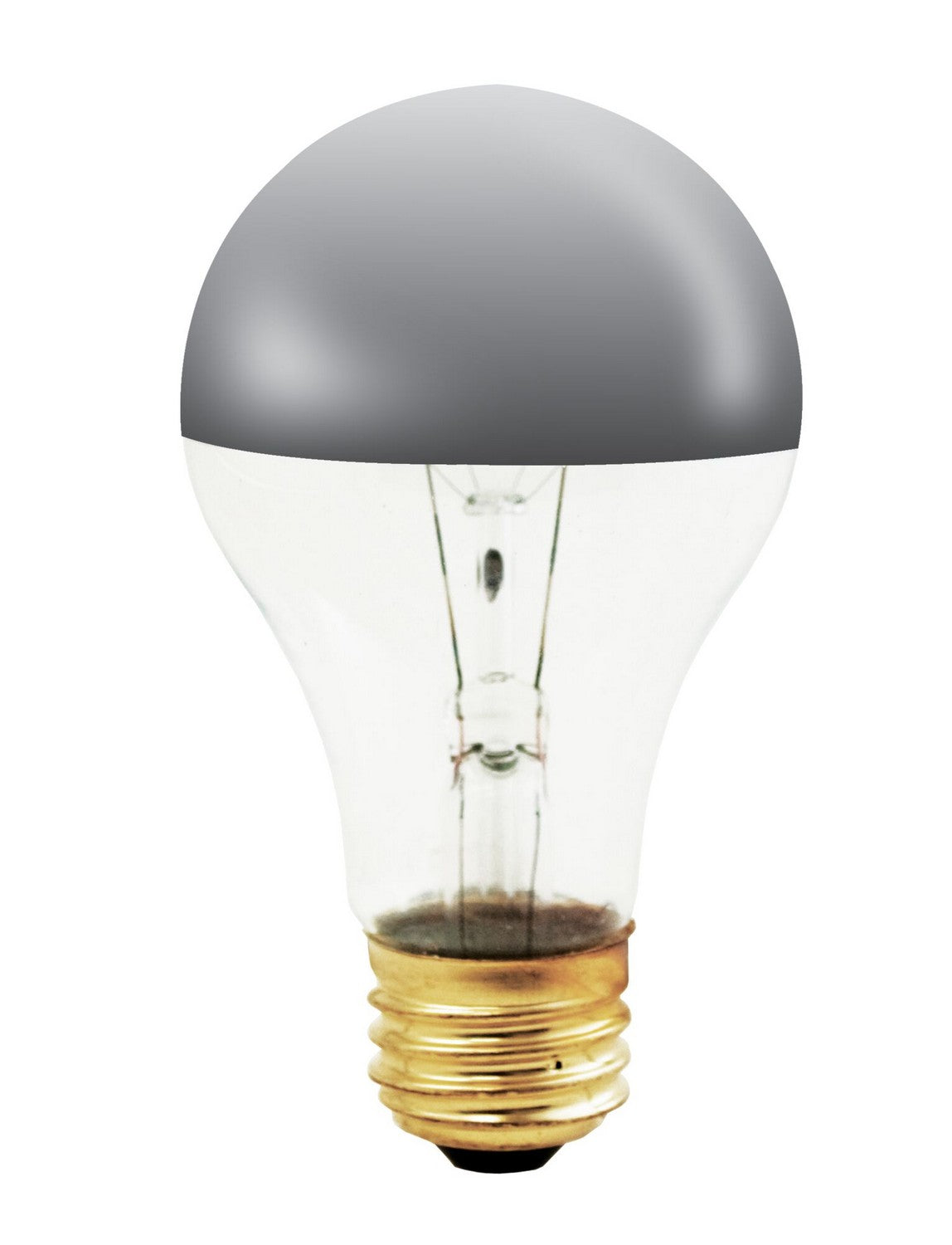 Light Bulb from the Half Collection in Half Chrome Finish by Bulbrite