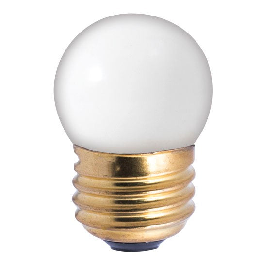 Light Bulb from the Indicator, Collection in Ceramic White Finish by Bulbrite