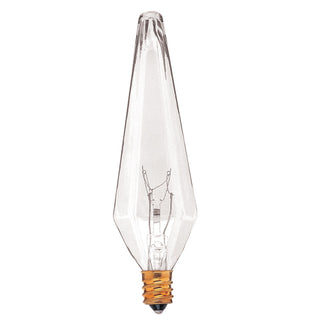 Torpedo 40 Watt E12 PRISM 120.00V Incandescent 2700k Light Bulb by Bulbrite