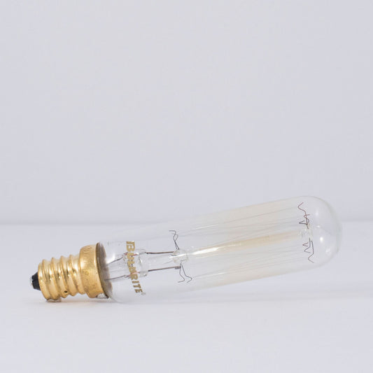 Tubular 25 Watt E12 Candelabra T6 120V Incandescent 2200k Light Bulb by Bulbrite