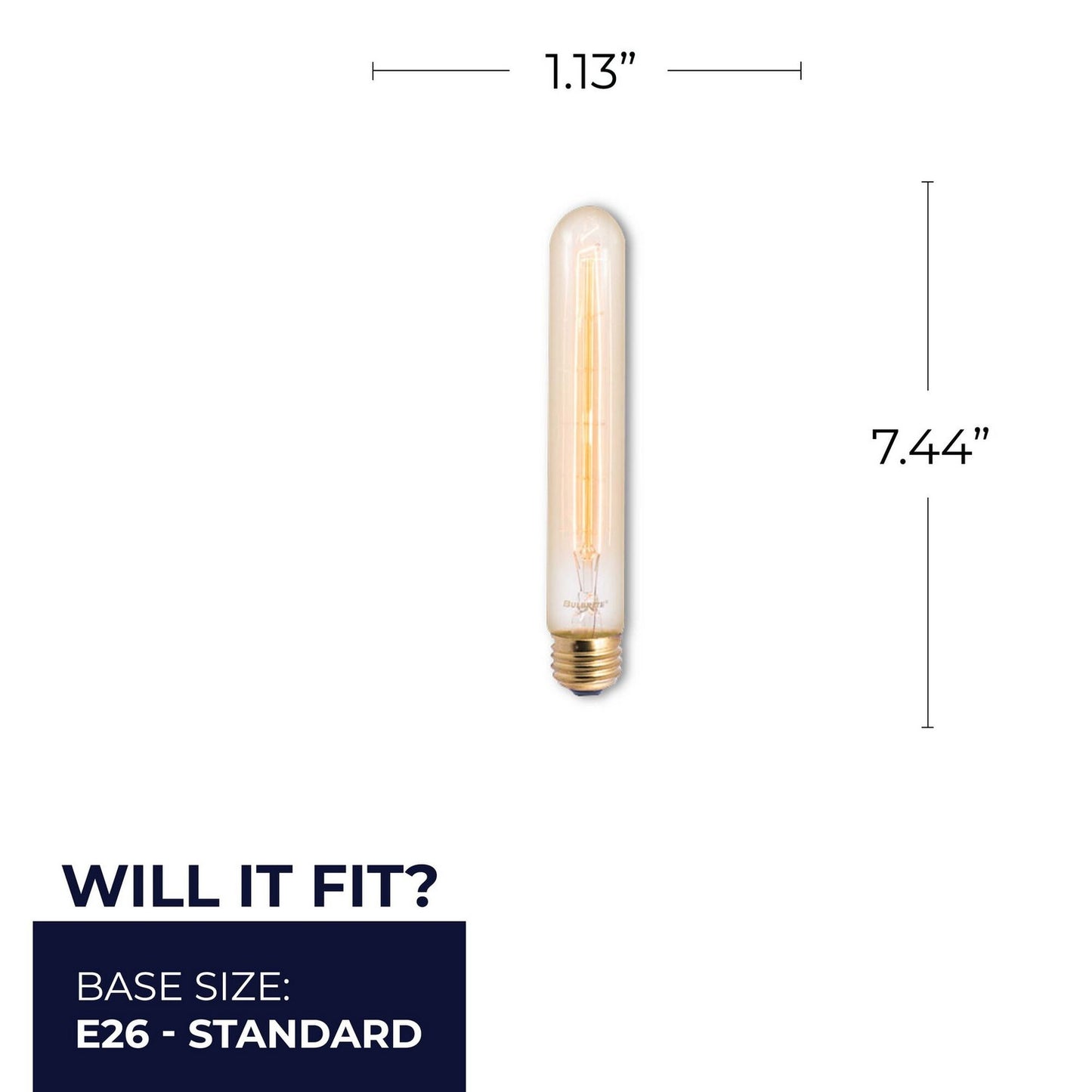 Tubular 30 Watt E26 Medium T9 120V Incandescent 2200k Light Bulb by Bulbrite