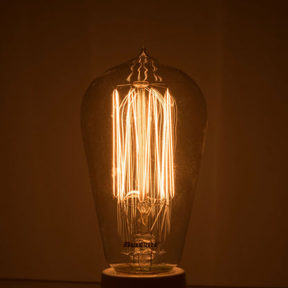Antique 60 Watt E26 Medium ST18 120V Incandescent 2200k Light Bulb by Bulbrite