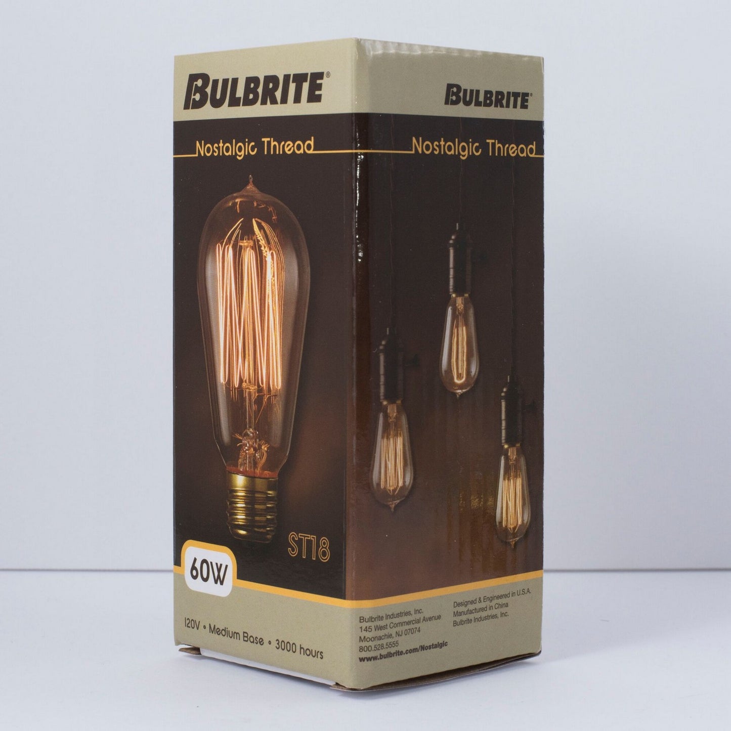 Antique 60 Watt E26 Medium ST18 120V Incandescent 2200k Light Bulb by Bulbrite
