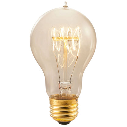 Antique 60 Watt E26 Medium A19 120V Incandescent 2200k Light Bulb by Bulbrite