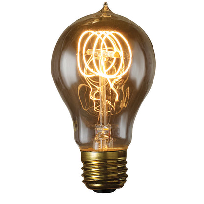 Antique 60 Watt E26 Medium A19 120V Incandescent 2200k Light Bulb by Bulbrite