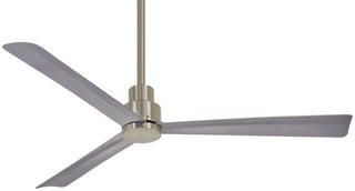 Buy brushed-nickel-wet-finish-with-brushed-nickel-wet-blades Simple Outdoor (Wet) Ceiling Fan by Minka Aire