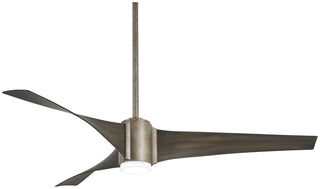 Buy vintage-iron-finish-with-urban-walnut-blades Triple Ceiling Fan with Light by Minka Aire