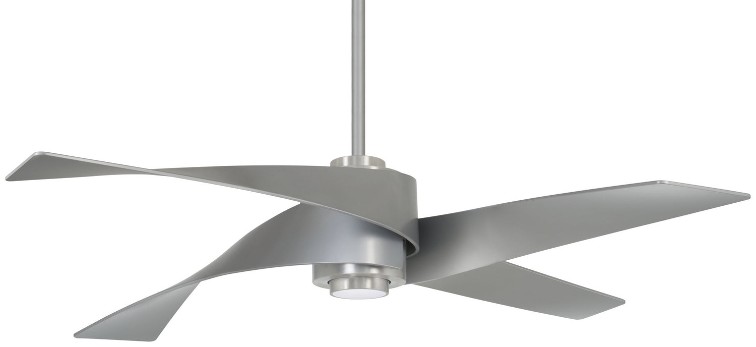 Minka Aire - F903L-BN/SL - 64"Ceiling Fan - Artemis Iv - Brushed Nickel W/ Silver from Lighting & Bulbs Unlimited in Charlotte, NC