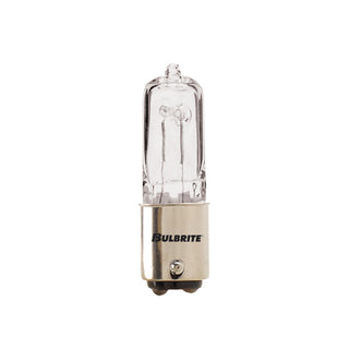 Tubular 50 Watt BA15d T4 120V Halogen 2900k Light Bulb by Bulbrite