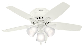 Newsome Hugger Ceiling Fan with Light by Hunter