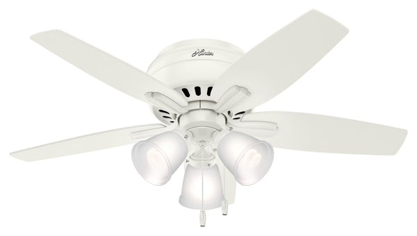Newsome Hugger Ceiling Fan with Light by Hunter