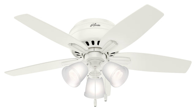 Newsome Hugger Ceiling Fan with Light by Hunter