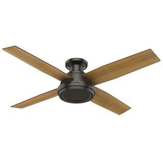 Buy noble-bronze-finish-with-mid-century-walnut-and-reversible-umber-walnut-blades Dempsey Ceiling Fan by Hunter