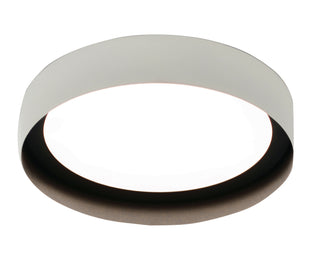 Buy white-and-black-with-steel-glass Reveal Outdoor (Damp) Flush Mount Ceiling Light by AFX Lighting