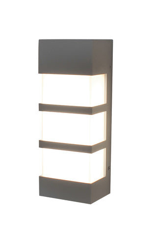 Buy textured-grey-with-white-acrylic-glass State Outdoor (Wet) Wall Sconce by AFX Lighting