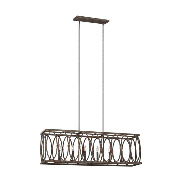 Patrice Outdoor (Damp) Chandelier by Visual Comfort Studio